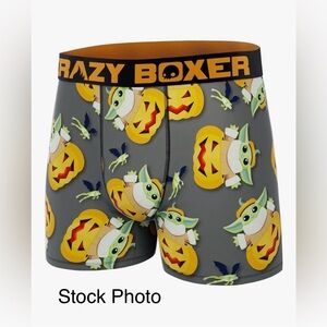 Crazy Boxer Star Wars The Mandalorian Halloween Boxer Briefs•New In Box•Size L